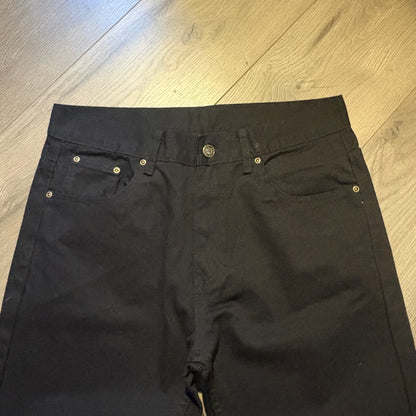 Custom Black Flared Jeans