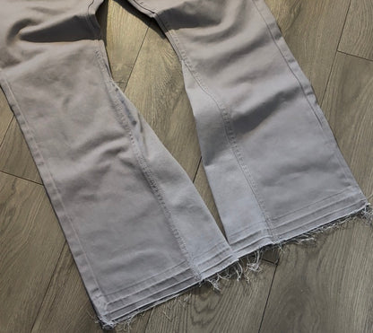 Custom Grey Flared Jeans
