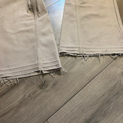 Custom Khaki Flared Jeans