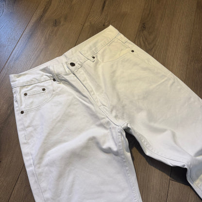 Custom White Flared Jeans