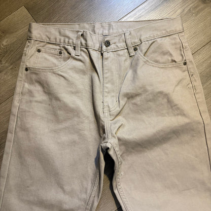 Custom Khaki Flared Jeans